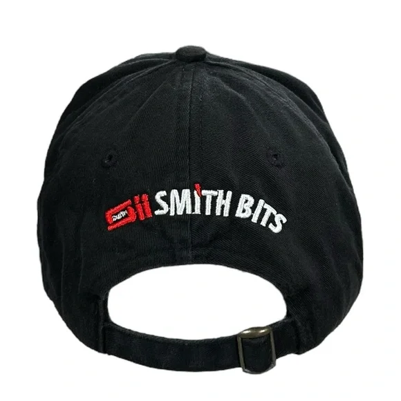 Vintage Impax Hammers & Bits Smith Bits Black Adjustable Strapback Hat - Picture 3 of 5